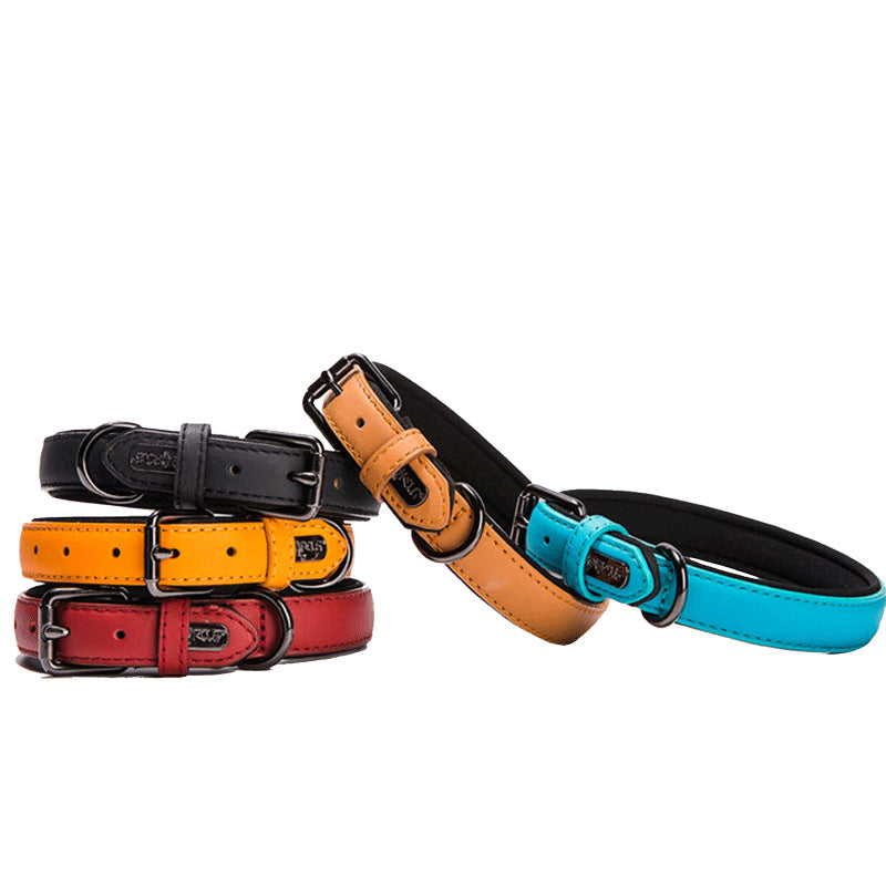 Small Dog Leather Collar