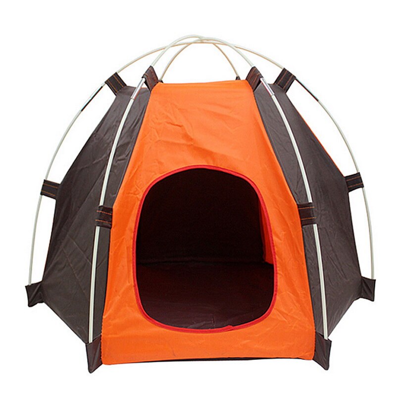 Camping / Beach Indoor Outdoor Pet Tent Small Dog Cat House Sunscreen Portable Foldable Puppy Kennel Cat Nest Dog Sleeping Bed