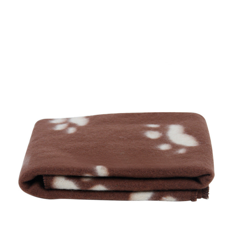 Paw Print Dog Flannel Blanket